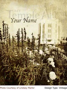 Image of Rexburg Idaho LDS Mormon Temple Art 001-Personalized LDS Temple Art