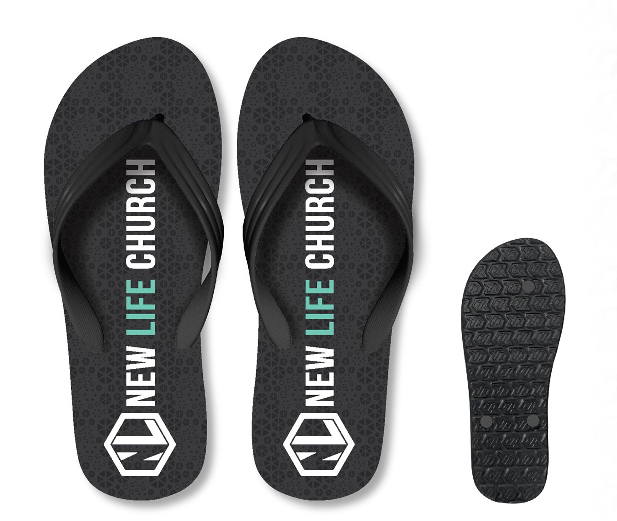 Image of New Life Flip Flops - Black