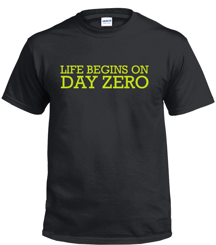 Image of Lime - Life Begins on Day Zero T-Shirt