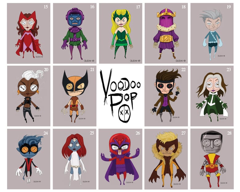 Image of Voodoo Pop 5x7" Characters 2