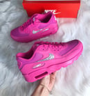 Image of Swarovski Nike Air Max 90 Laser Fuchsia Made with SWAROVSKI® Crystals.