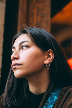 Image of Créole brillante médium Shiny Summer // Medium Shiny Hoop