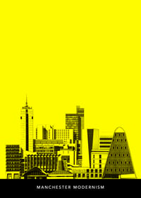 Manchester Modernism (yellow with text) 