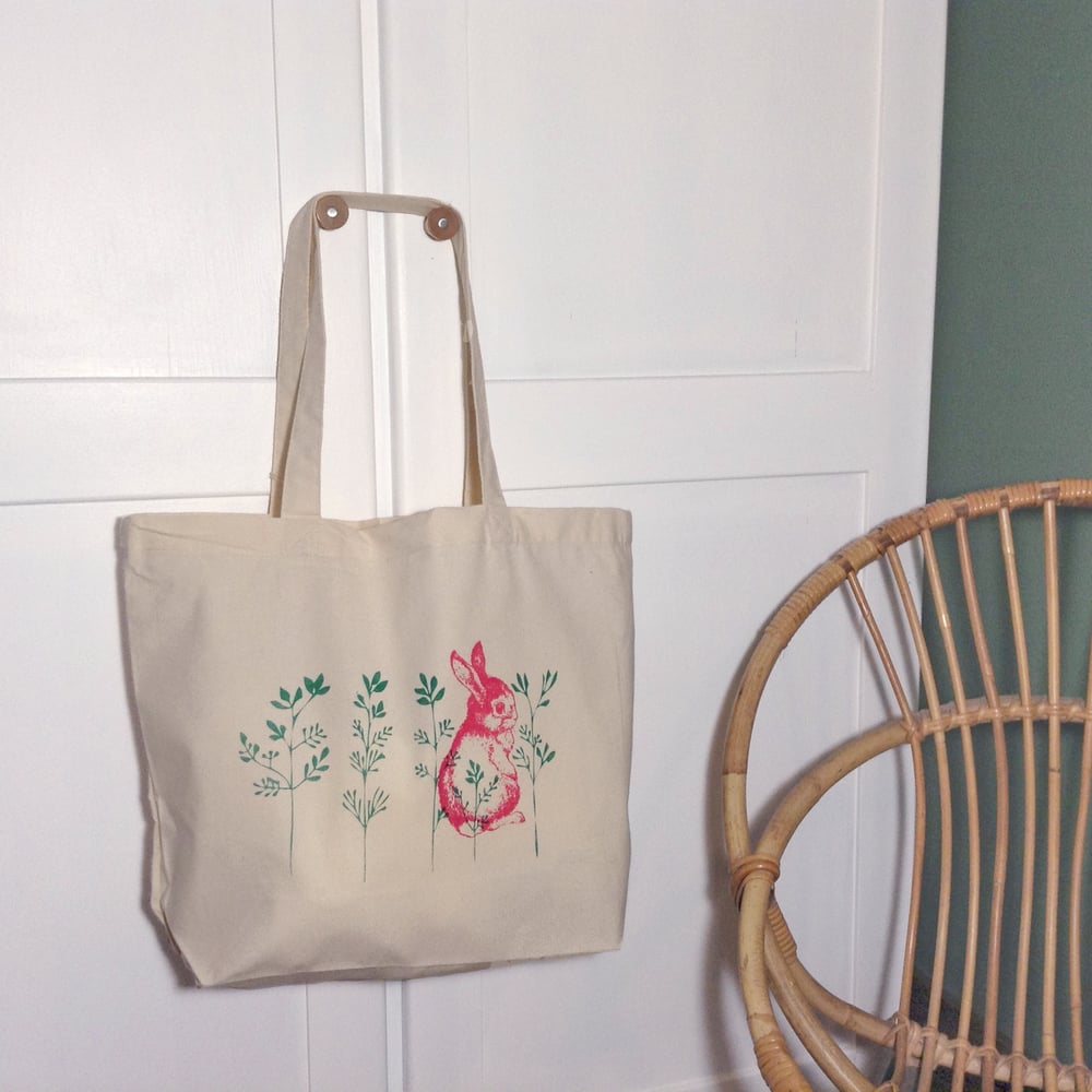 Image of Sac shopper BIO - Lapin vagabond