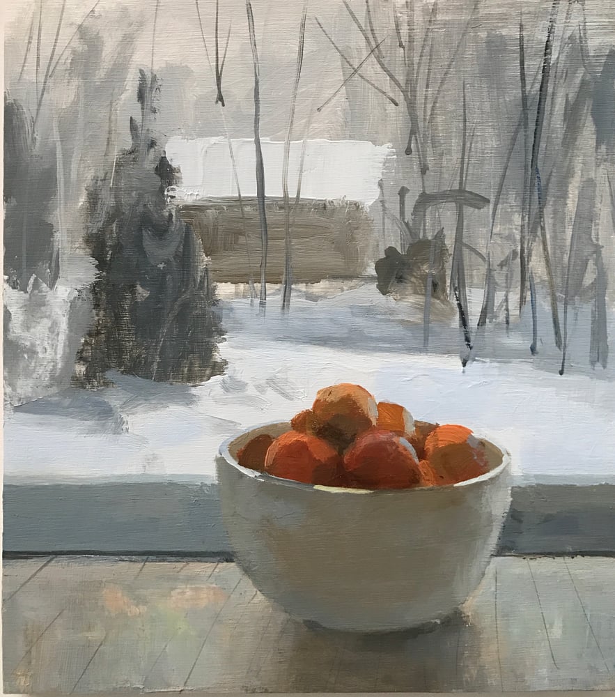 Image of Clementines and Snow