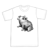 Image 1 of Little Round Piglet T-shirt  (A2)**FREE SHIPPING**