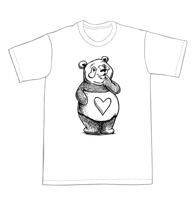 Thinking Panda T-shirt (A2)**FREE SHIPPING**