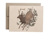 Image 1 of Floral Elk Card