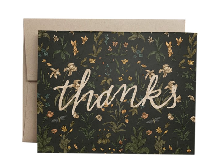 Image of Thanks Greeting Card