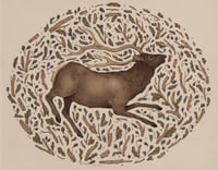 Image 1 of Elk in Nature Print