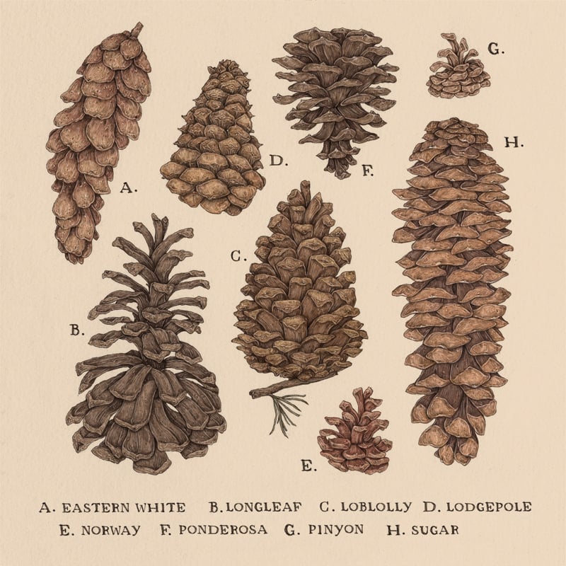 Image of Pinecones Print