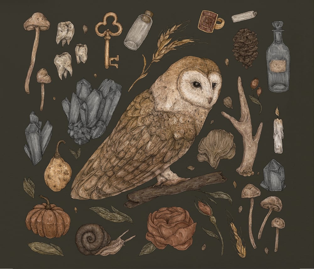 Image of Harvest Owl Print