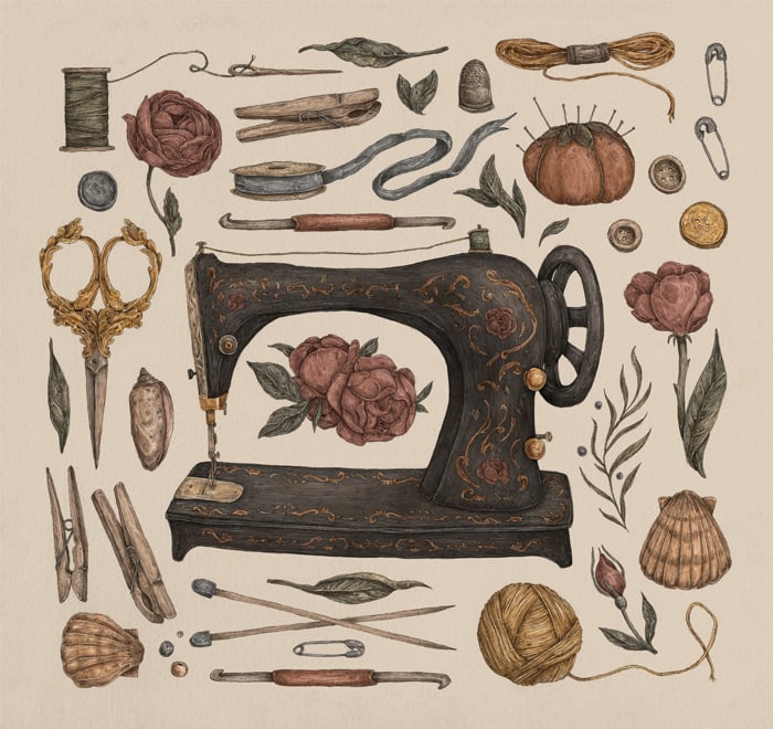 Image of Sewing Collection Print