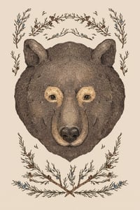 The Bear and Cedar Print