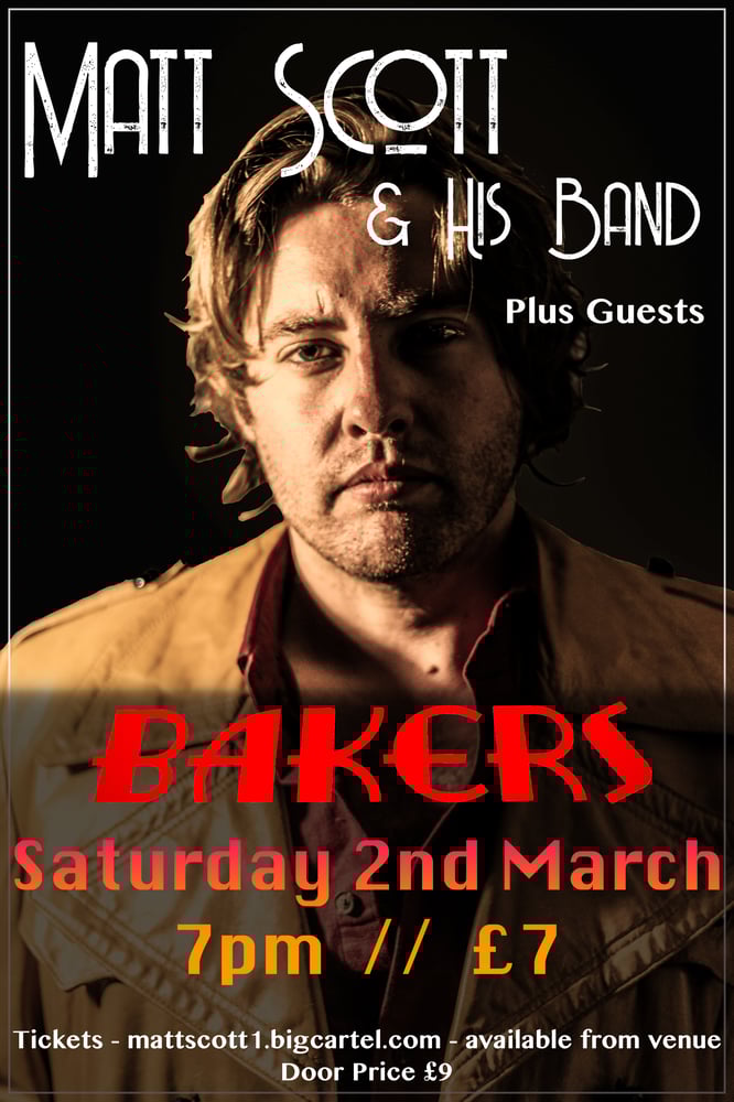 Image of Matt Scott & His Band - Live at Bakers Nightclub