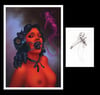 Siren Song Limited Edition 14" x 20" Print + 5" x 7" Ghost Study Print