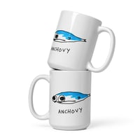 Image 1 of White glossy mug anchovy 