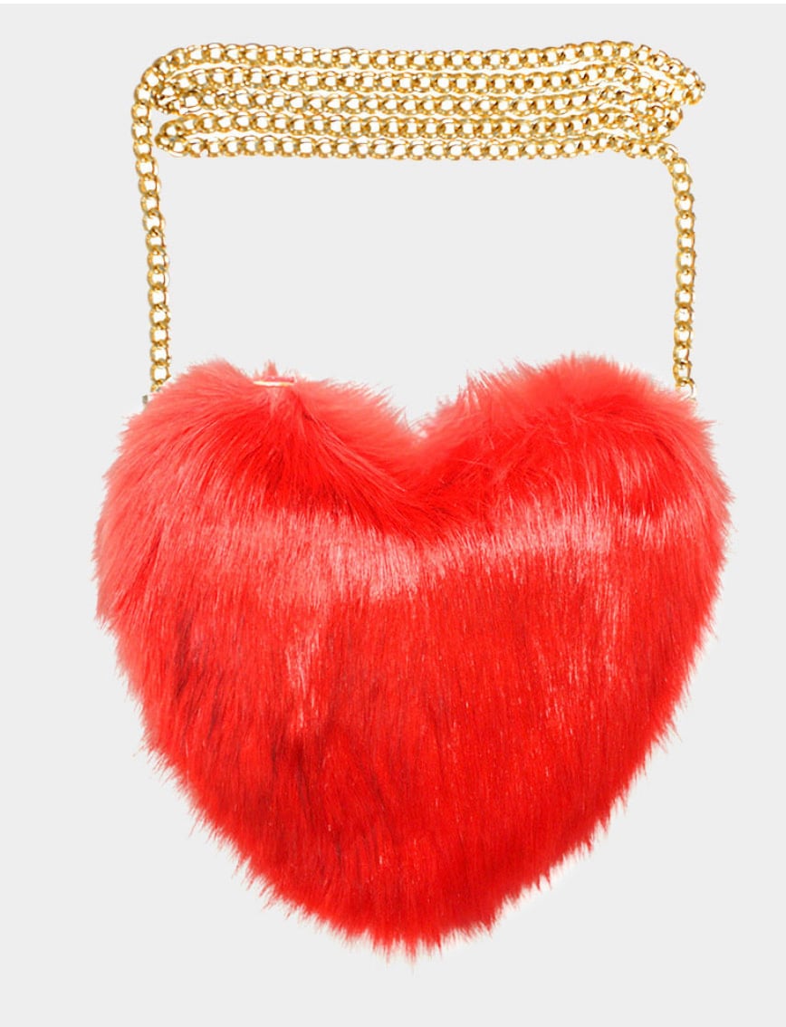 Image of Queen of Fuzzies Heart bag