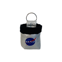 Image 1 of Send keychain_white