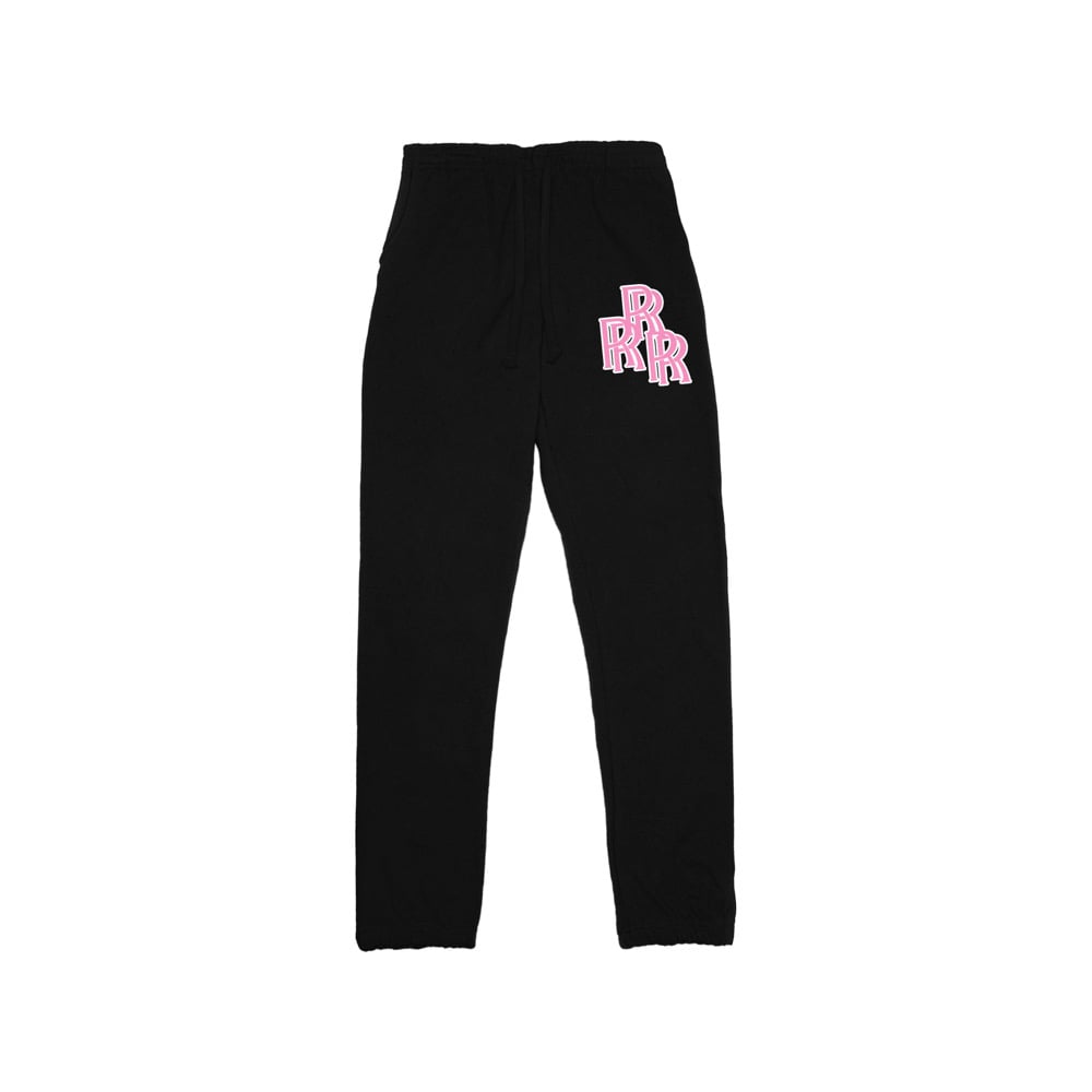 "RRReally RRRich" Tripple R Logo Sweatpant in Black
