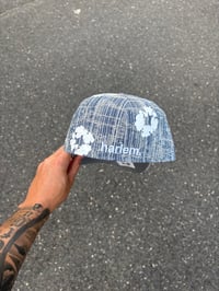 Image 4 of DISTRESSED DENIM HARLEM CUSTOM FITTED CAP