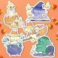 Image 1 of Spooky Halloween Pup Stickers