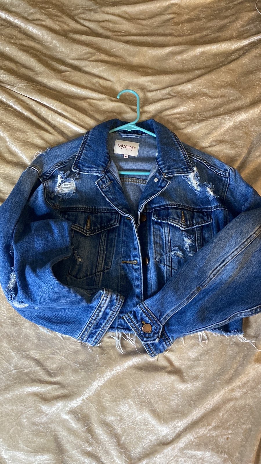 Trafaluc by Zara Denim Jacket Distressed Blue Jean Jacket Light Wash  Women's Sml | eBay