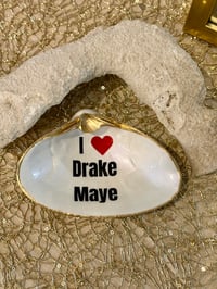 Image 1 of I ❤️Drake Maye Clam Shell Trinket Dish