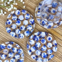 Image 2 of Polka Dot Drink Coaster Set 