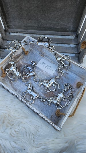 Image of Silver Horse Concho Chain Link Belt