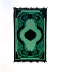 "No Shoes On This Rug- Green”