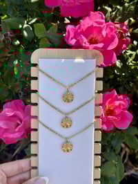 Image 1 of Sand Dollar Anklet| Waterproof 18k Gold Plating