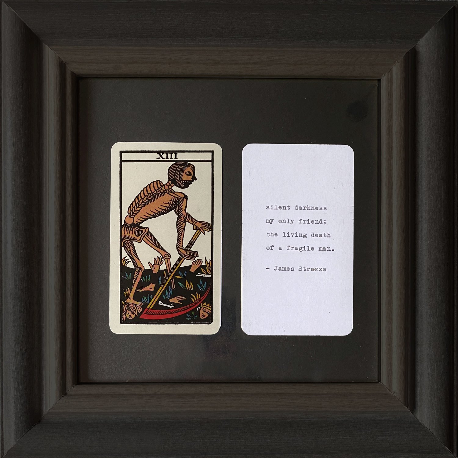 Hand Typed Poem | Tarot Card