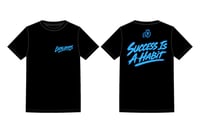 LocalHoops Graffiti Tee- Black/Capri Blue 