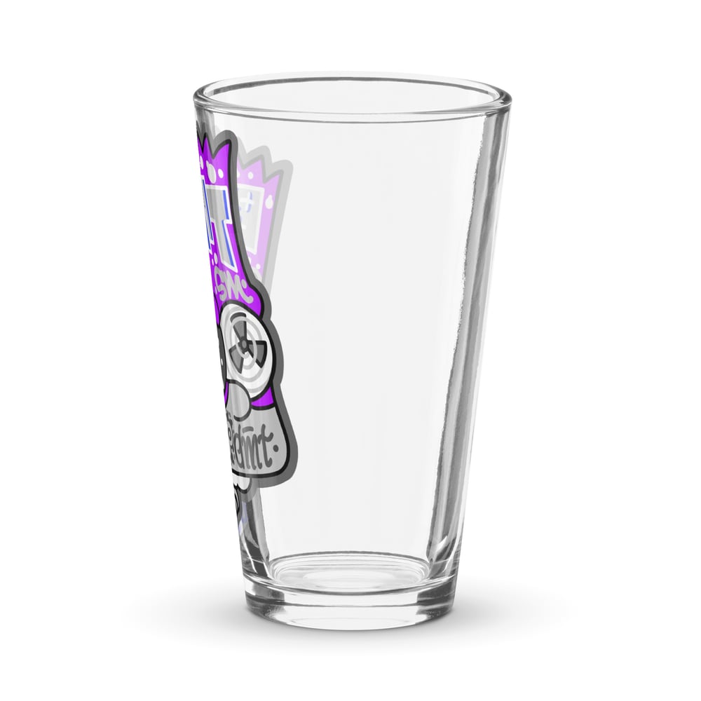 Grey Radioactive Boi Shaker pint glass