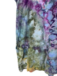 Image 10 of S 100% Cotton Short T-Shirt Dress with Pockets in Appalachian Sunset Watercolor
