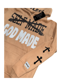 Image 2 of “God Made” Hoodie (Tan)