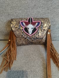 Image 1 of Barca Bag -Gold tiger style wear as cross body or on waist 