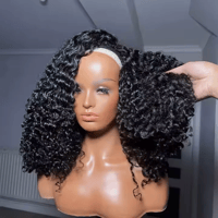 Image 3 of  Curly Headband 3 IN 1 Half Wig With Drawstring 