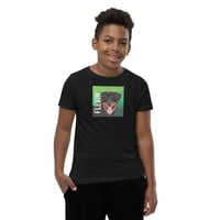 Image 1 of Youth Short Sleeve T-Shirt with Dog