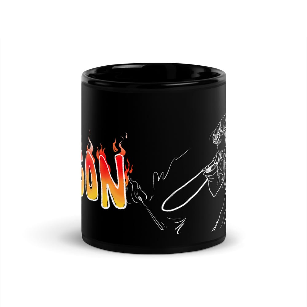 Image of JITB Arson Black Glossy Mug