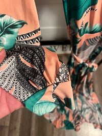 Image 3 of flower wrap dress with slip 