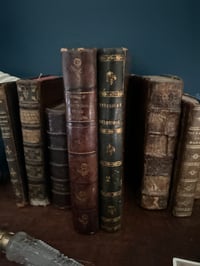 Image 6 of Livre anciens à secret, rare, double reliure en cuir avec armoiries royales, XIXème siècle