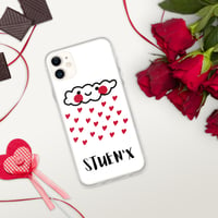 Image 3 of Raining Hearts iPhone Case