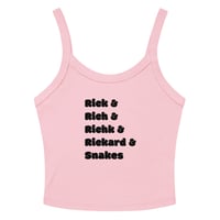 Image 3 of Rick & Rich & Richk & Rickard & Snakes - Women’s Micro-Rib Tank Top (Black Font)