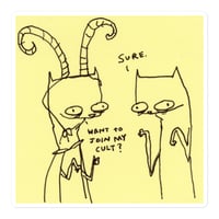 Image 1 of Bubble-free stickers cult