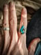 Image of Turquoise teardrop ring