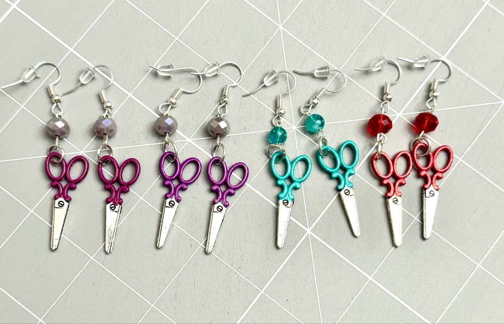 Image of Scissor Dangle Earrings