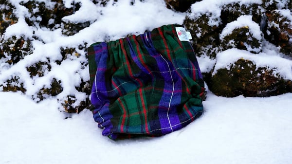 Image of “Mad for Plaids” OS Upcycled Wool Cover