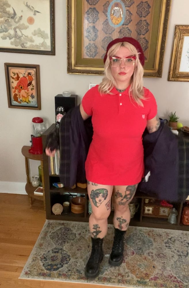 Image of Polo dress (red)